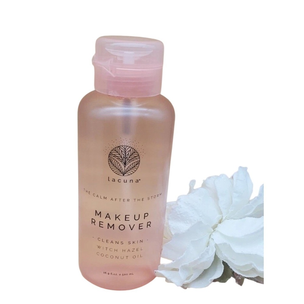 Lacuna Makeup Remover Cleans‎ Skin Witch Hazel Coconut Oil 16.9 fl New